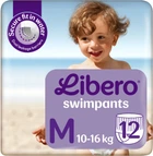 Подгузники-трусики детские для плавания Libero Swimpants Medium 10-16 кг 12 шт (7322541981741)