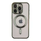 Чохол Premium TPU Metallic Full Camera with Magsafe для iPhone 13 Pro Max Green