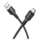 Кабель для заряджання та передачі даних USB Borofone BX116 Fast charging 2.4A USB to Micro 1метр Black