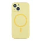 Чохол Glow Silicone Case Full Camera with Magsafe для iPhone 15 Yellow
