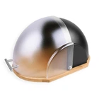 Хлебница деревянная с пластиковой крышкой Maestro (MR-1678-BLACK)