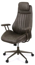 Кресло АКЛАС Саленто R-SR 9663-14P (Иск. замша 02 Dark gray)