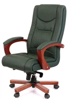 Крісло АКЛАС Артур EX MB Зелений (Шкіра Lux LC-green)