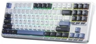 Игровая клавиатура беспроводное и проводное подключение Aula F87 Gasket Greywood V3 White