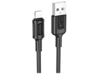Кабель USB Borofone BX111, Lightning, 2.4A, Чорний