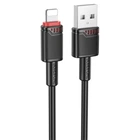 Кабель USB Borofone BX110, Lightning, 2.4A, 1m, Чорний