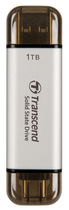 SSD накопичувач Transcend ESD310S 1TB, USB Type C/A сріблястий (6906887)