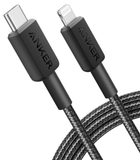 Кабель Anker 322 USB-C to Lightning - 1.8m Nylon чорний (7030799)