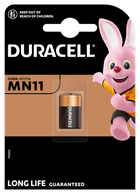 Спеціальна лужна батарейка Duracell MN11 6V, (A11 / 11A), 1 шт. в упаковці (7091714)