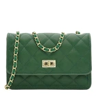 Женская кожаная сумка Borsa Leather K11512z-green