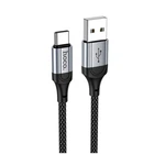 Кабель Hoco X102 текстильная оплётка Type-C черный 6A