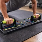 Складна дошка для віджимань з ручками NEW PUSH-UPS FRAME, багатопозиційна платформа з опорами та розміткою для тренування грудей, трицепсів, спини та плечей, універсальний спртивний тренажер для занять вдома, GMTK-141