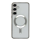 Противоударный Чехол TPU Metallic Full Camera with Magsafe для Samsung Galaxy S24+ 5G (S926) Silver