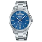 Мужские часы Casio MTP-1381D-2A синие 50 м