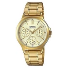 Женские часы Casio LTP-V300G-9A золотистые 50 м