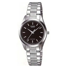 Жіночий наручний годинник Casio LTP-1274D-1A, кварцовий, сталевий браслет, водозахист 30 м