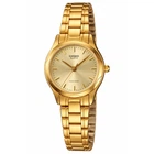 Женские часы Casio LTP-1275G-9A Золотистые ( AT1141-0508 )