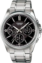Мужские часы Casio MTP-1375D-1A черные 50 м