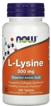 Аминокислота Now Foods L-Lysine 500мг таблетки