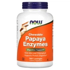 Натуральная добавка Now Foods Papaya Enzyme Леденцы