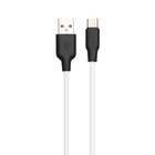 USB Hoco X21 Plus Silicone Type-C 2m Чорно-білий