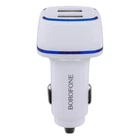 Автозарядний пристрій Borofone BZ14 2 USB 2.4A Білий