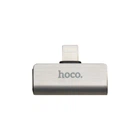 Переходник Hoco LS24 Dual Lightning Converter Стальной
