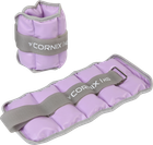 Утяжелители-манжеты для ног и рук Cornix 2 x 1 кг Фиолетово-серые (XR-0398)