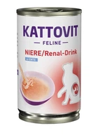 Влажный корм для кошек Kattovit Veterinary Niere Renal утка напиток 135 мл