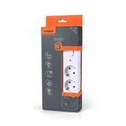 Сітковий подовжитель VIDEX ONCORD з/с 3п 3м (3x1.5мм) з кнопкою White (VF-PD33G-W)