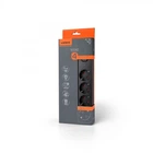 Подовжувач мережі VIDEX ONCORD з/с 4п 3м (3x1.5мм) з кнопкою White VF-PD43G-W Чорний