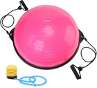 Балансировочная платформа Cornix Bosu Ball полусфера 58 см с эспандерами Pink (XR-0456)