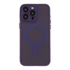 Чохол TPU+PC Magnetic Matte Camera Lens with Magsafe для iPhone 14 Dark Purple
