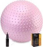 Мяч для фитнеса (фитбол) Cornix 55 см массажный Anti-Burst XR-0473 Light Pink