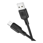Кабель USB Borofone BX113 Silicone Micro 2.4A Чорний