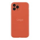 Чохол Silicone Case Full Size with Frame для iPhone 11 Pro Max 02.Apricot