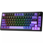 Бездротова клавіатура Proove Gaming Coupe Black-purple ENG + UA, 75%, Hot-Swap, RGB, 2.4GHz/Bluetooth/USB
