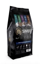 Корм для длинношерстных кошек Savory со свежим лососем и белой рыбой