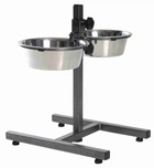Стійка з двома мисками Trixie для собак 2×1,8л х 20 см (TX-24921)