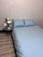 Комплект постельного белья Двуспальный 180х210 наволочка 2х70х70 Голубой (Д-Post-ukr-0065-02)