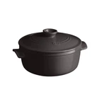 Керамічна каструля з кришкою Emile Henry Flame 5.3 л (чорна)