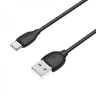 Кабель BOROFONE BX19 USB to Type-C 3A, 1m, PVC, TPE connectors, Black (6931474701794) (19751)