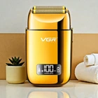 Электробритва VGR V-338 Gold шейвер двойное лезвие LED-дисплей защита от влаги