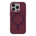 Чохол Premium TPU+PC Space Magnetic Color with Magsafe для iPhone 15 Pro Max Bordo