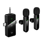 Бездротовий мікрофон Hoco L20C Fair dual-mic wireless microphone Lightning / Type-C / 3.5mm Black