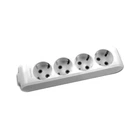 Колодка Panasonic X-Tendia WLTB04402GR-UA 4 гнізда з заземленням сіра