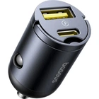 Автомобільний зарядний пристрій АЗП Baseus Tiny Star Mini Car Charger (U+C) 30W Black