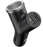 Автомобільний зарядний пристрій 2хUSB Baseus CCALL-YX01 з прикурювачем 40 W чорний