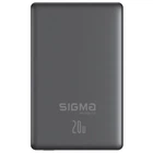 Батарея универсальная Sigma X-power SI10A7QL-MAG grey 10000mAh, Magnetic wireless 15W, PD+QC, 20W max (4827798955116)
