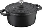 Каструля чавунна Kela Calido 2,5 л з кришкою 21 см чорна 12470